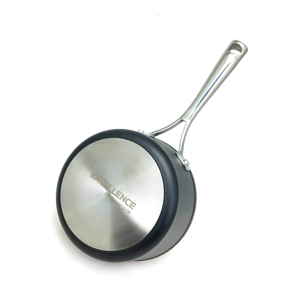 Kastrull med lock Amercook Svart Terrakota n Rostfritt stål Aluminium Ugn (Ø 18 cm) - 3