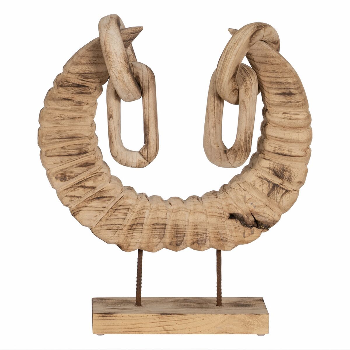 Prydnadsfigur Naturell Horn 50 x 12 x 42 cm