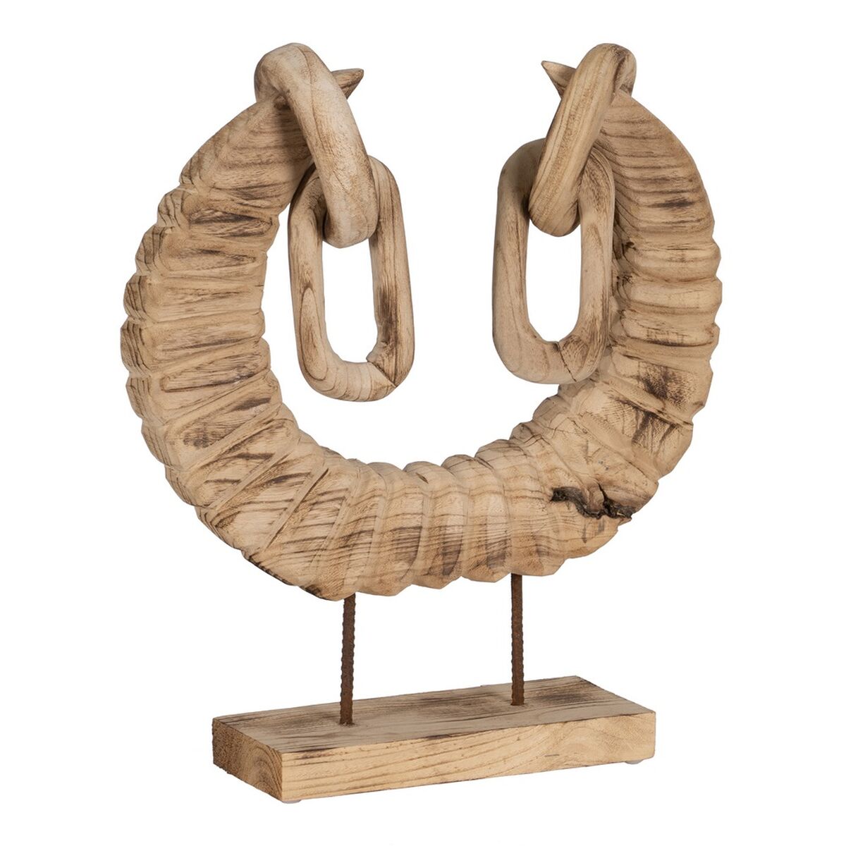 Prydnadsfigur Naturell Horn 50 x 12 x 42 cm - 7