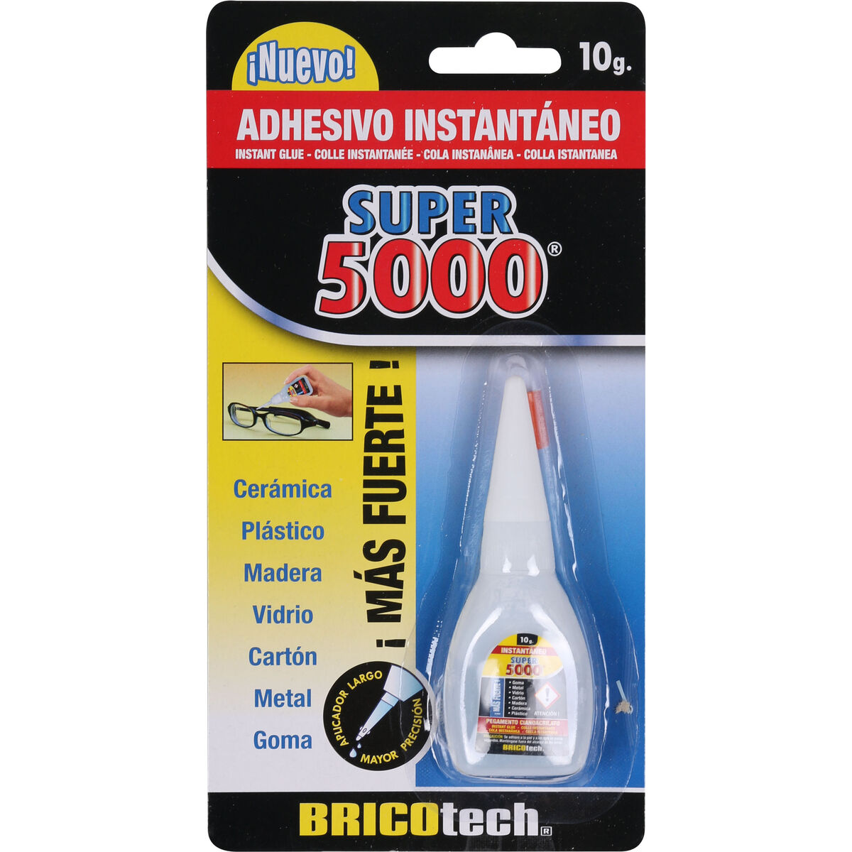 Omedelbar vidhäftning Bricotech Super 5000 10 g (24 antal) - 2