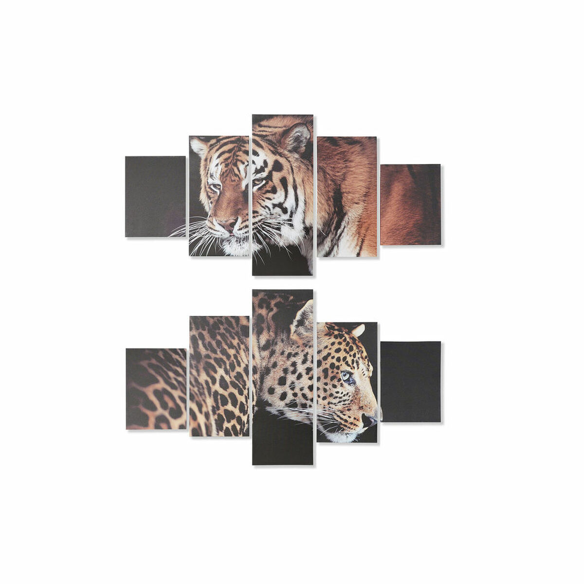 Kanvas DKD Home Decor Furu Kanvas 150 x 2 x 80 cm Tiger