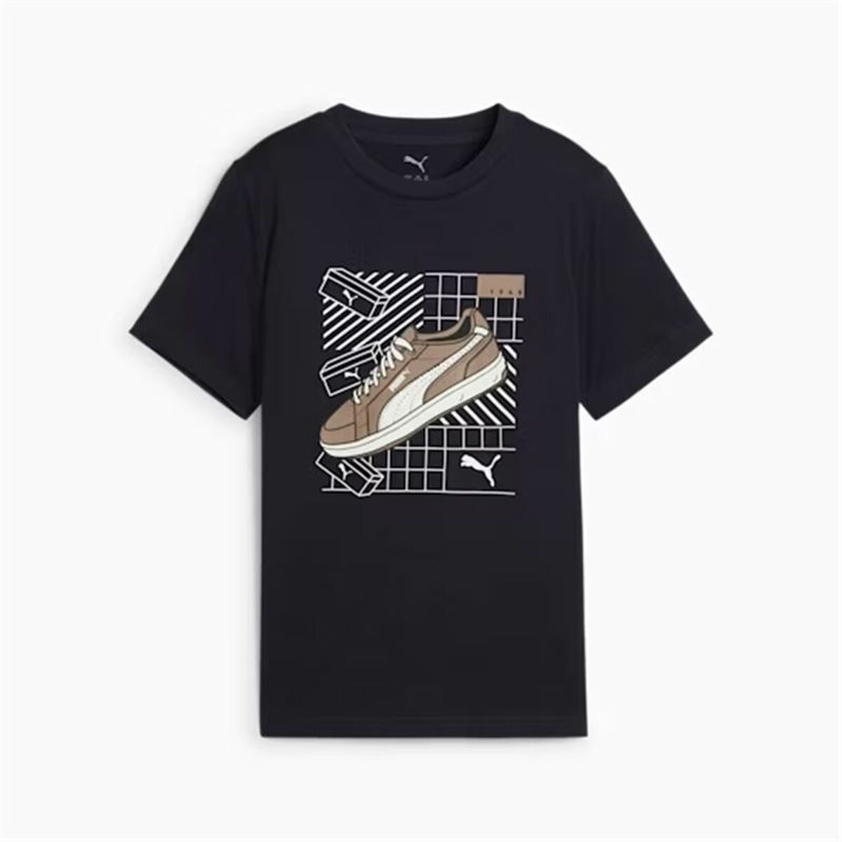 Barn T-shirt med kortärm Puma Puma Graphics IV Marinblå