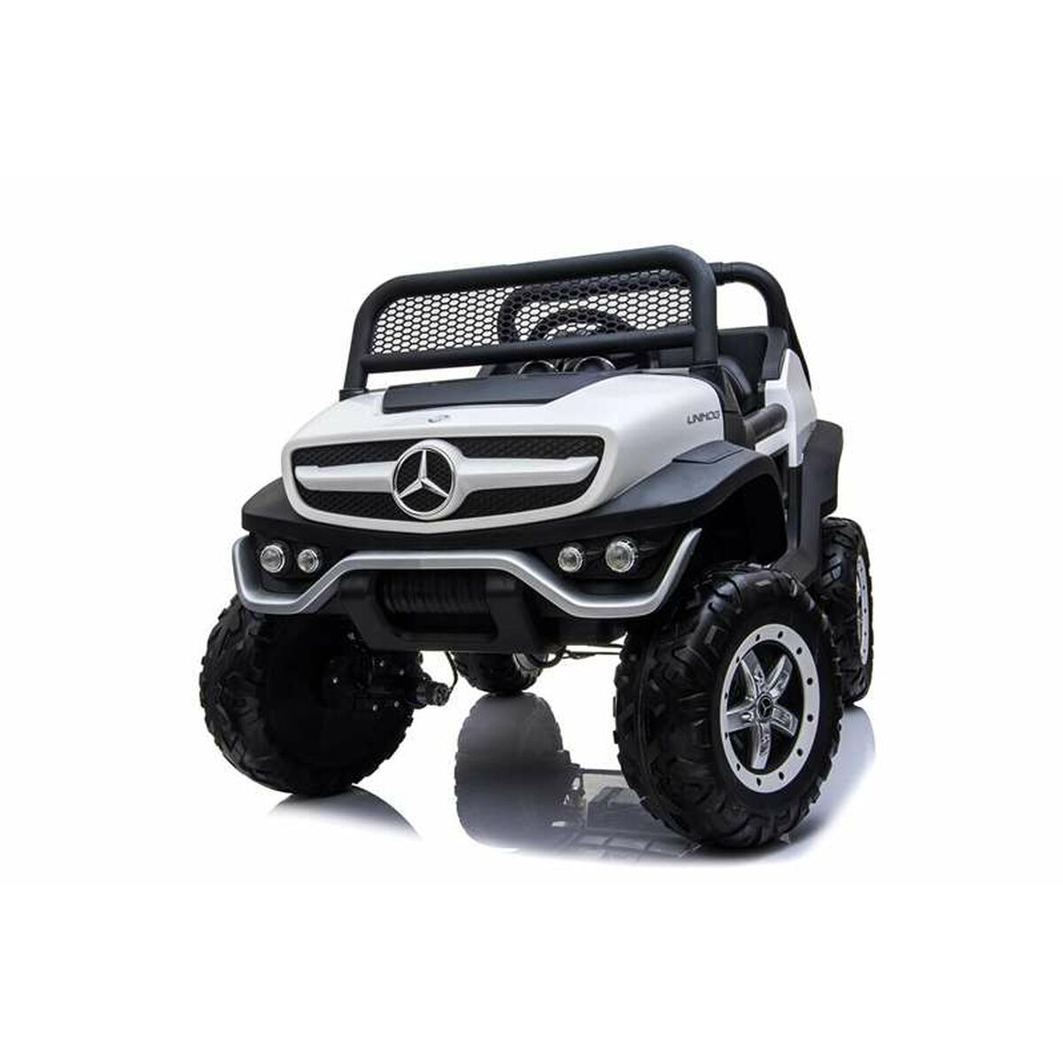 Elektrisk bil för barn Mercedes Benz Unimog Vit 12 V - 2