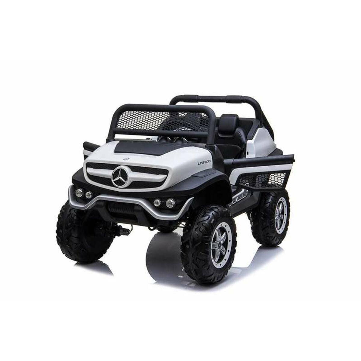 Elektrisk bil för barn Mercedes Benz Unimog Vit 12 V - 3