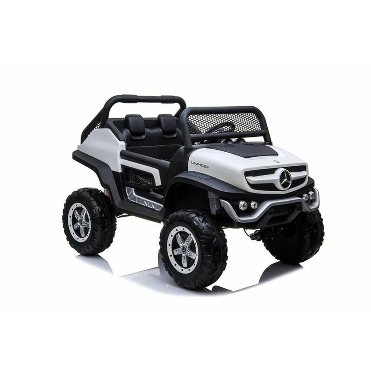 Elektrisk bil för barn Mercedes Benz Unimog Vit 12 V - 8