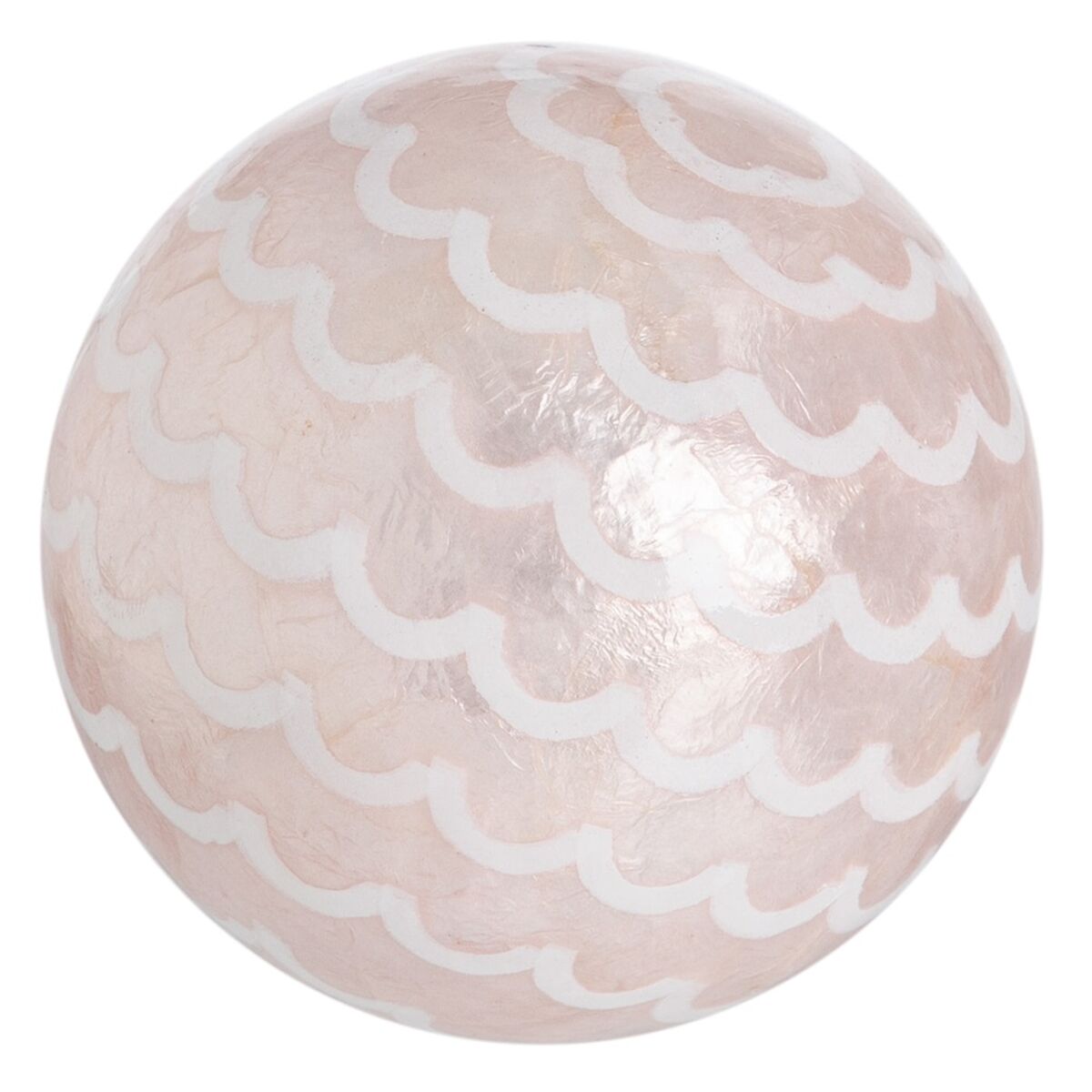 Bollar CAPIZ Dekoration Rosa 10 x 10 x 10 cm (8 antal) - 6