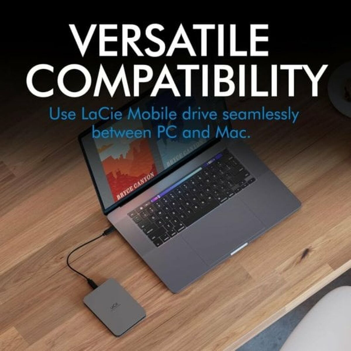 Extern Hårddisk LaCie 2 TB Grå - 3