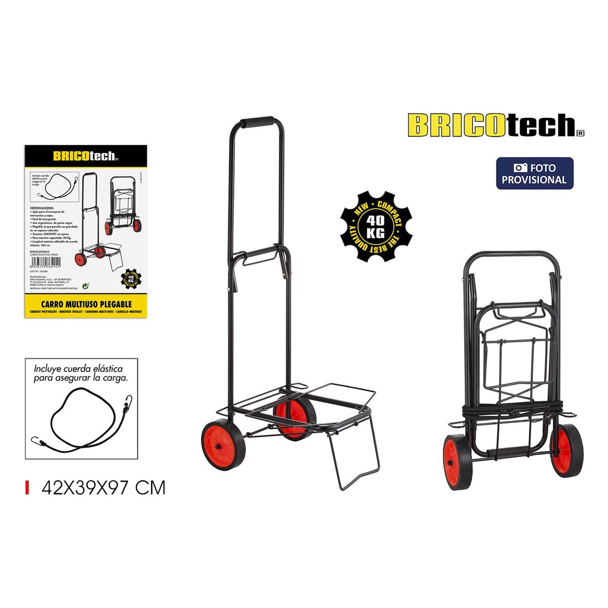 Vagn Bricotech 42 x 39 x 97 cm Flera användningsområden (4 antal) - 2
