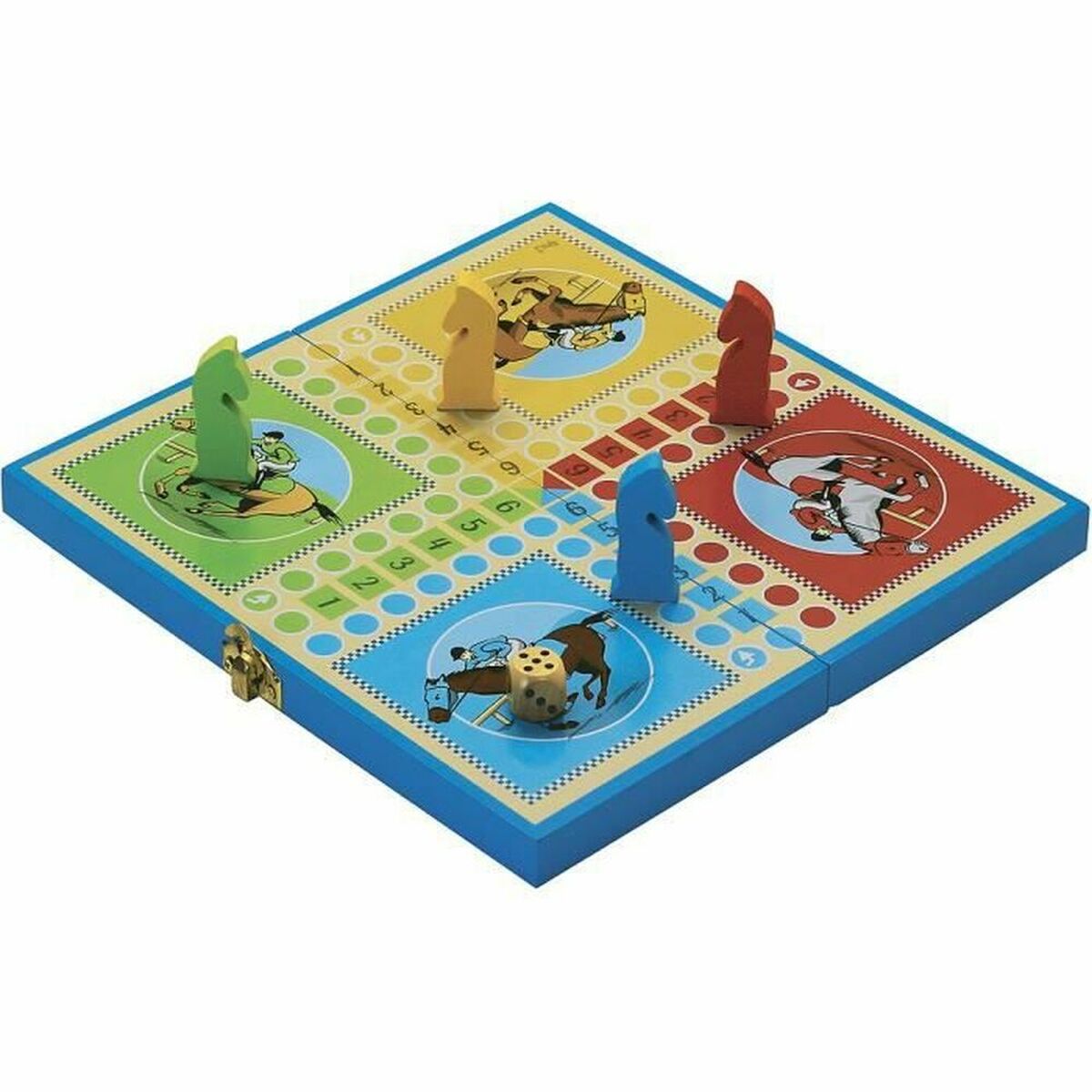 Sällskapsspel L´Arbre a Jouer Jeu Des Petits Chevaux 25 x 25 x 1,5 cm 25 x 13 x 3 cm - 4