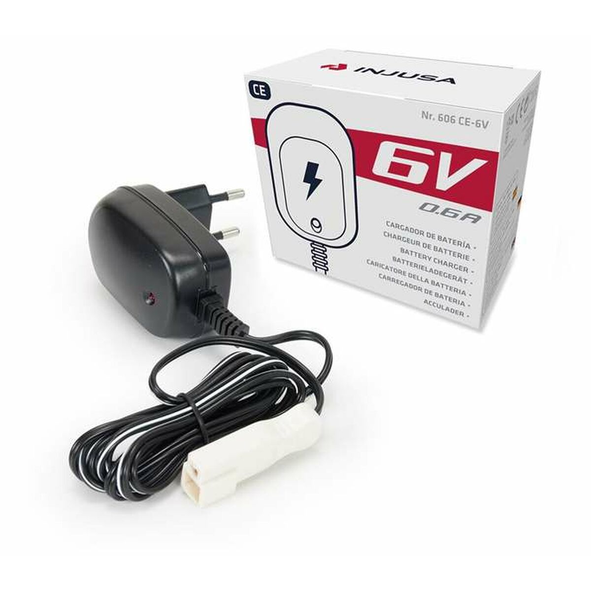 Batteriladdare Injusa 606 Ce E230 S6/0.6 C1 6 V - 2