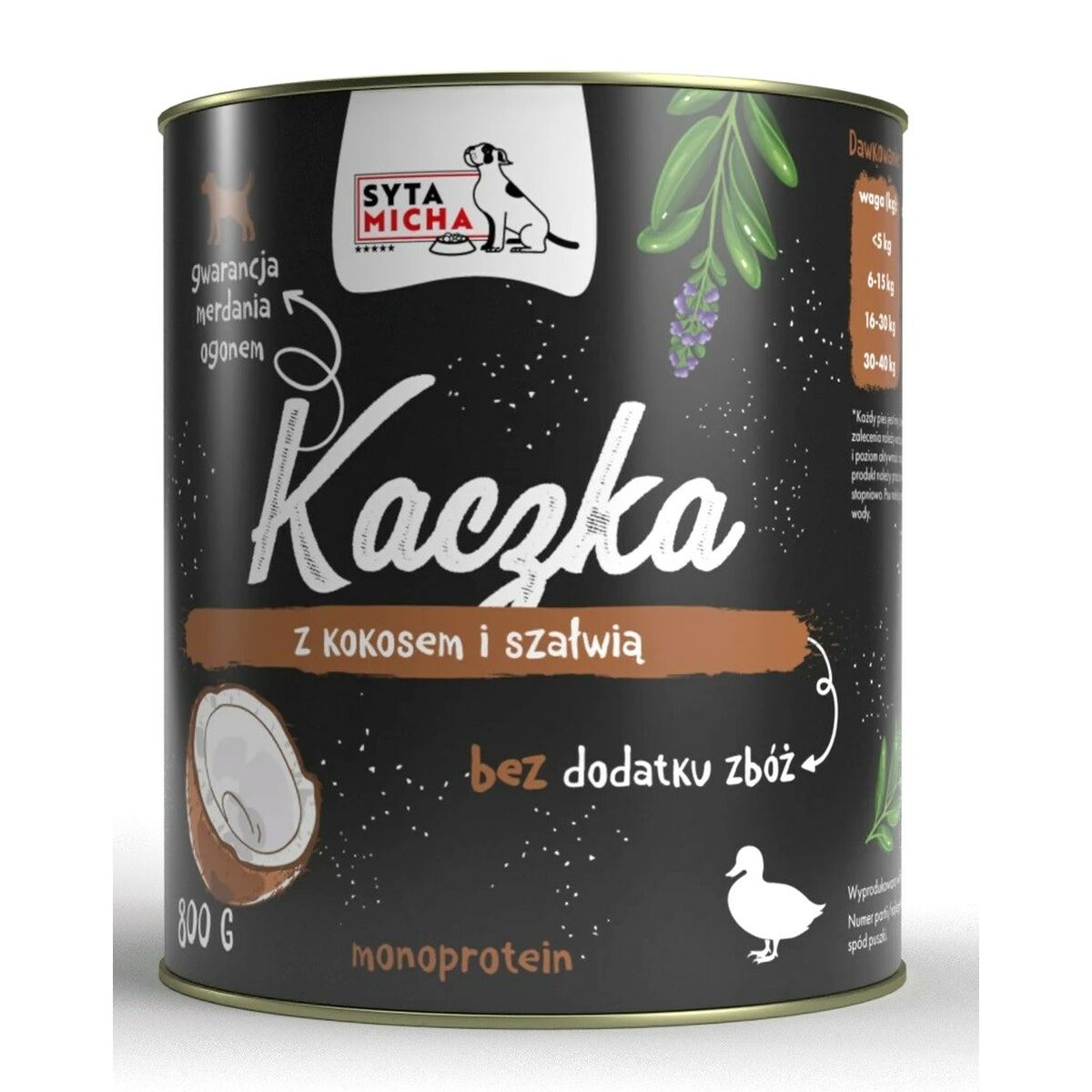 Våt mat SYTA MICHA Anka 800 g