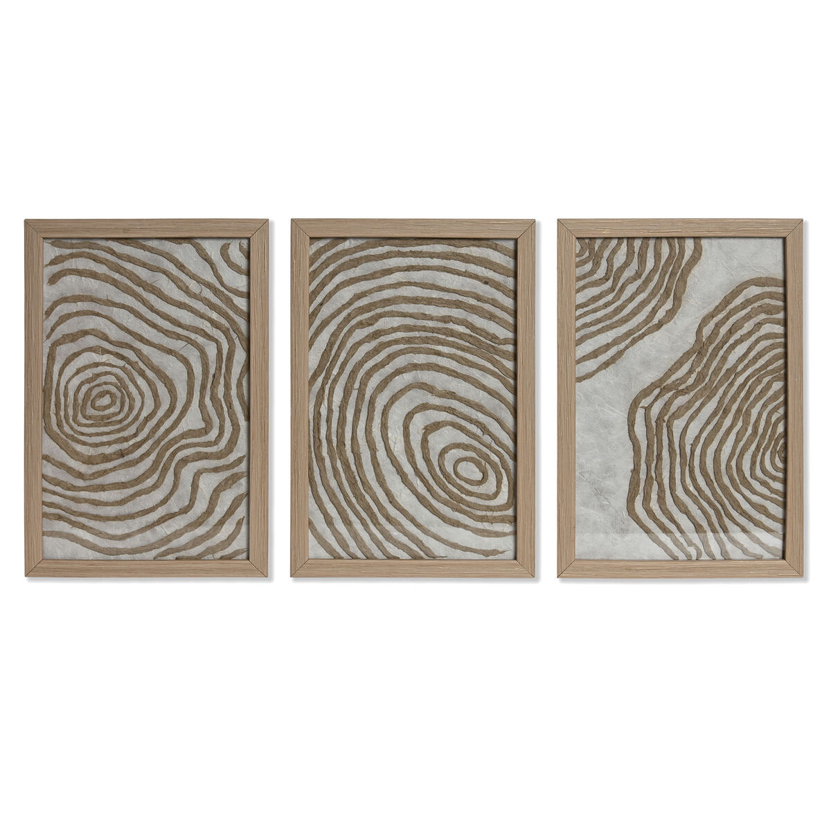 3-ramsset Home ESPRIT Papper Glas 20 x 2 x 30 cm (3 Delar)