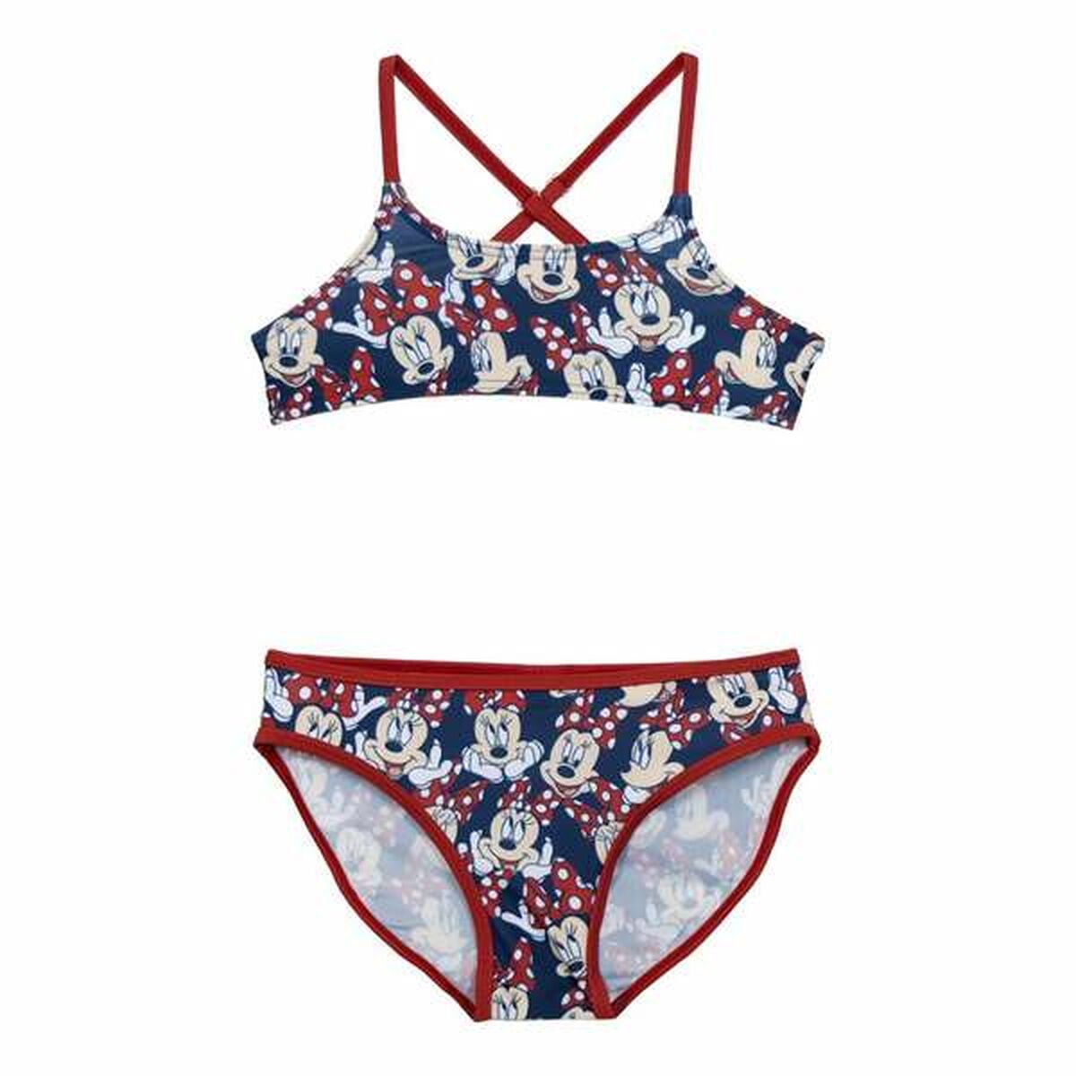 Bikinitrosa För Flickor Minnie Mouse Röd
