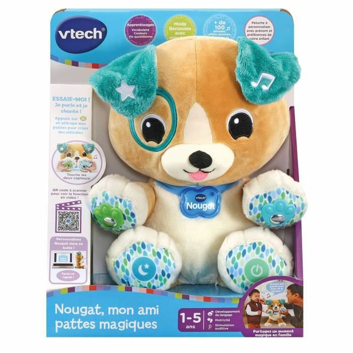 Mjukisleksak Vtech Nougat, My Magic Paws Friend 1-5 år Musik - 5