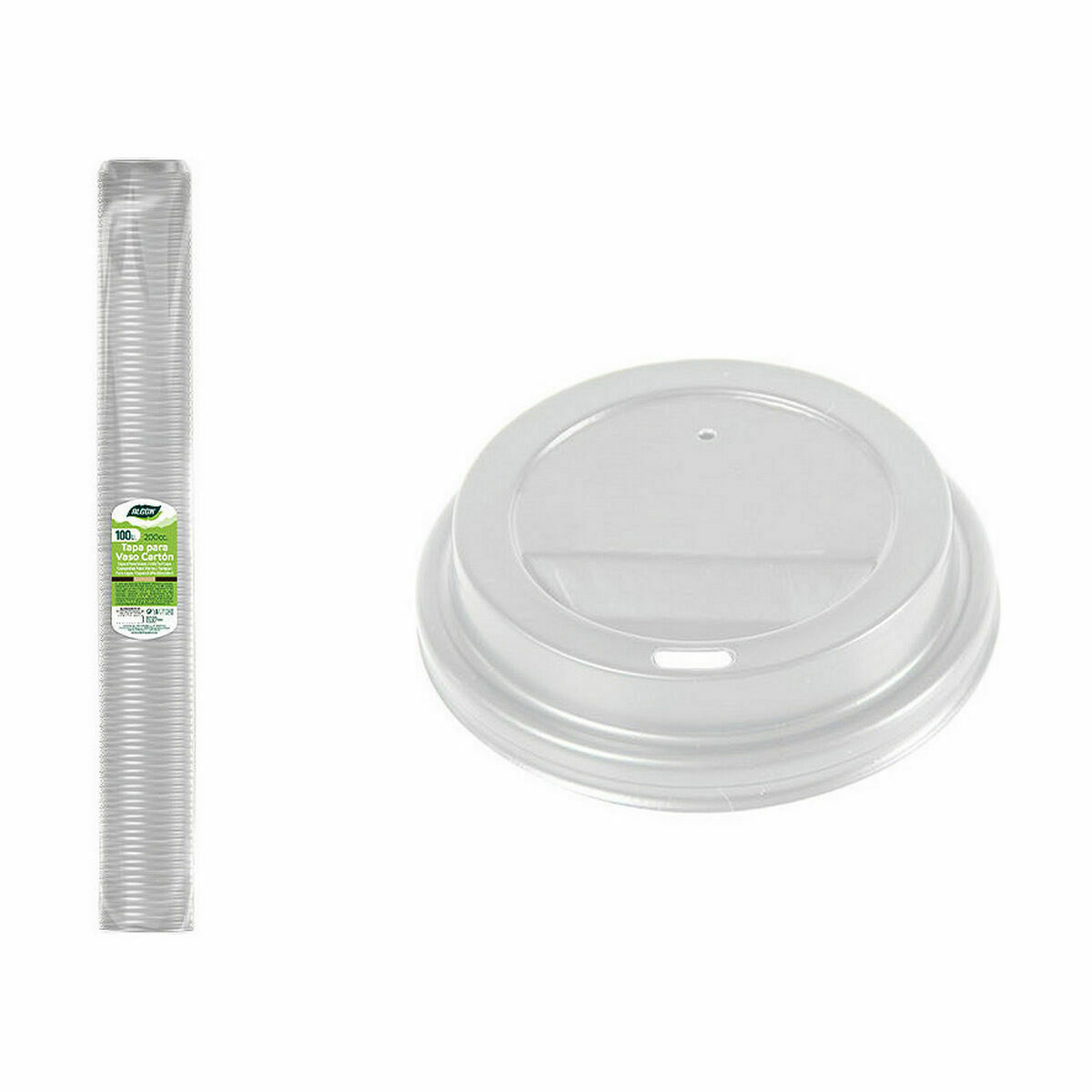 Set med lock för glas Algon Kaffe/ Café 100 Delar 200 ml (20 antal) - 2