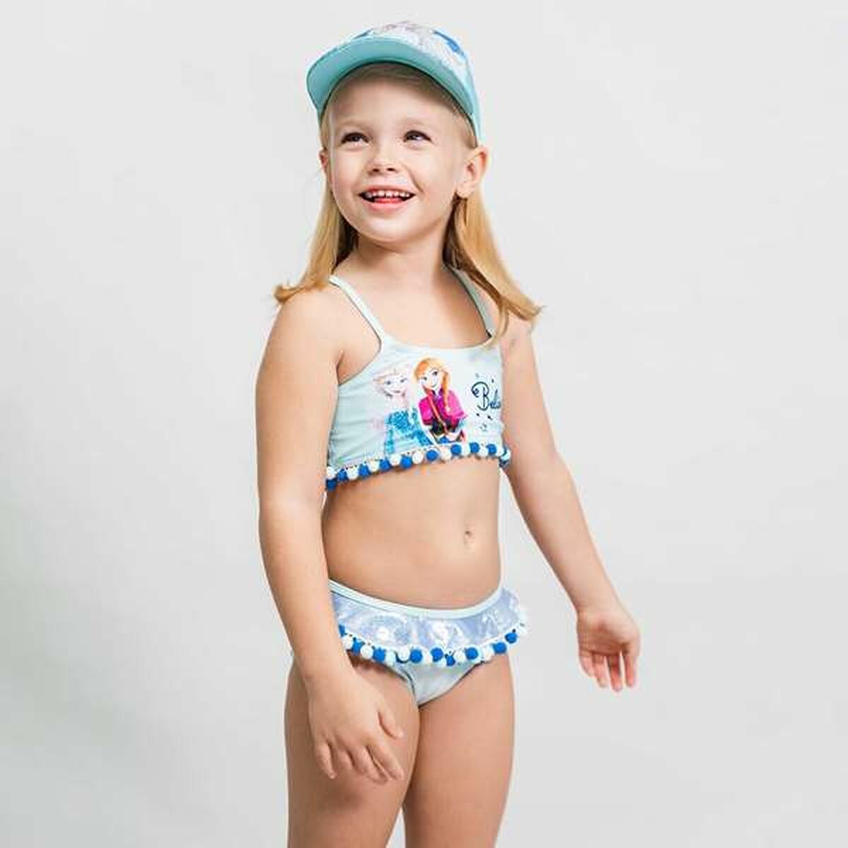Bikinitrosa För Flickor Frozen Ljusblå - 4