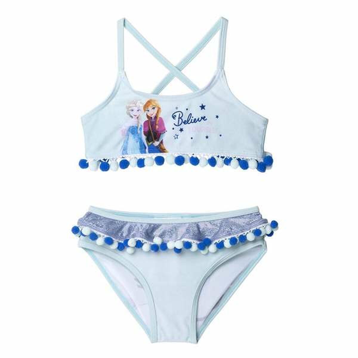 Bikinitrosa För Flickor Frozen Ljusblå