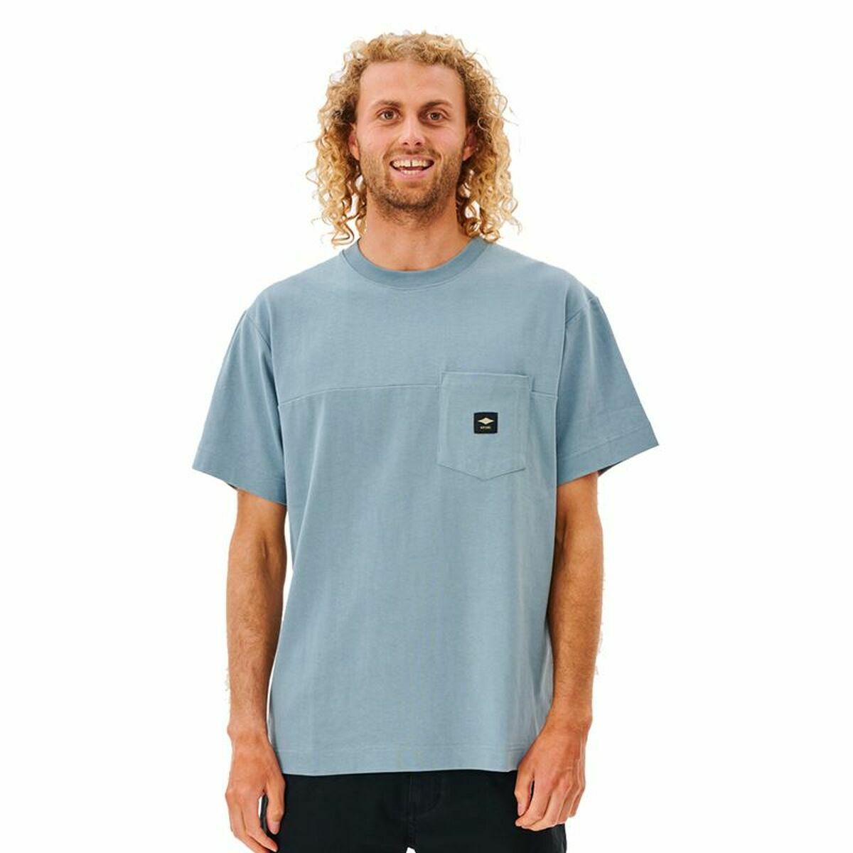 T-shirt med kortärm Herr Rip Curl Pocket Quality Surf  Blå - 6
