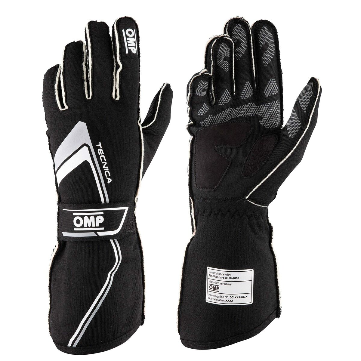 Handskar OMP TECNICA Svart XL FIA 8856-2018 (1 antal)