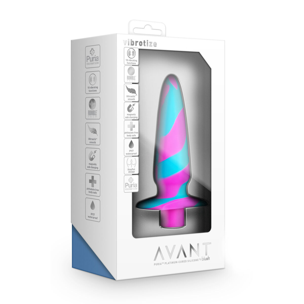 Analplugg Blush Avant Vibrotize Multicolour - 4