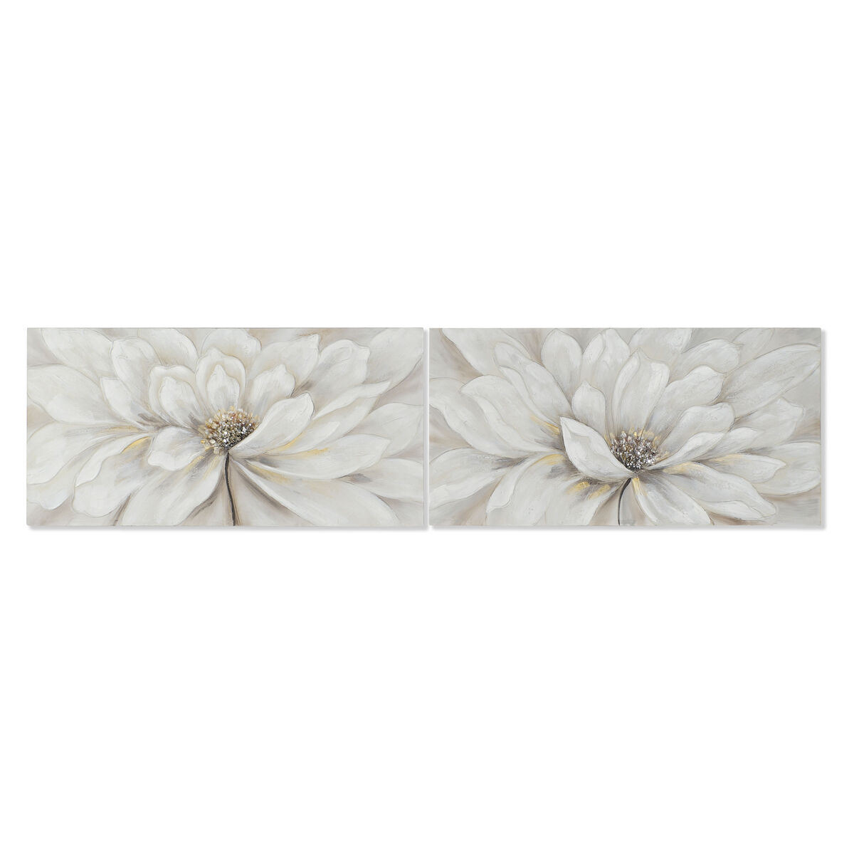 Tavla Home ESPRIT Shabby Chic Vallmo 120 x 3 x 60 cm (2 antal)