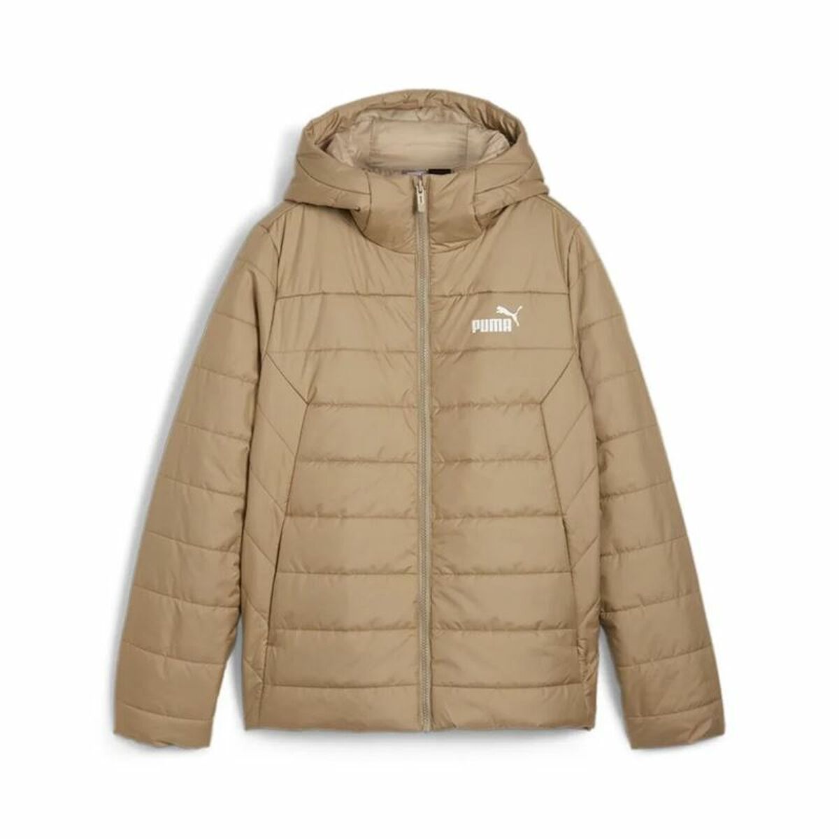 Sportjacka, Dam Puma Ess Hooded Padded Jacket Beige