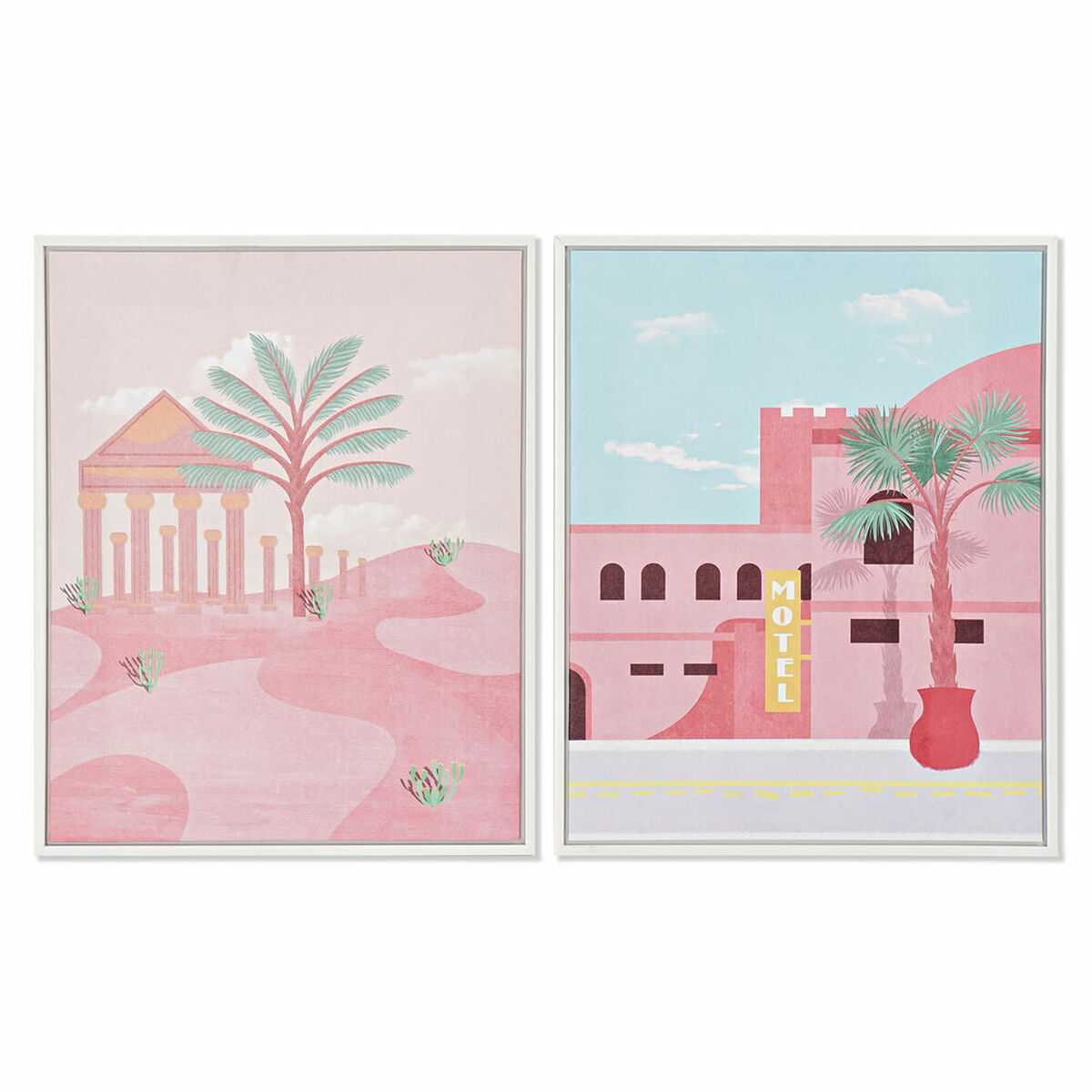 Kanvas DKD Home Decor polystyren Kanvas 40 x 2,5 x 50 cm