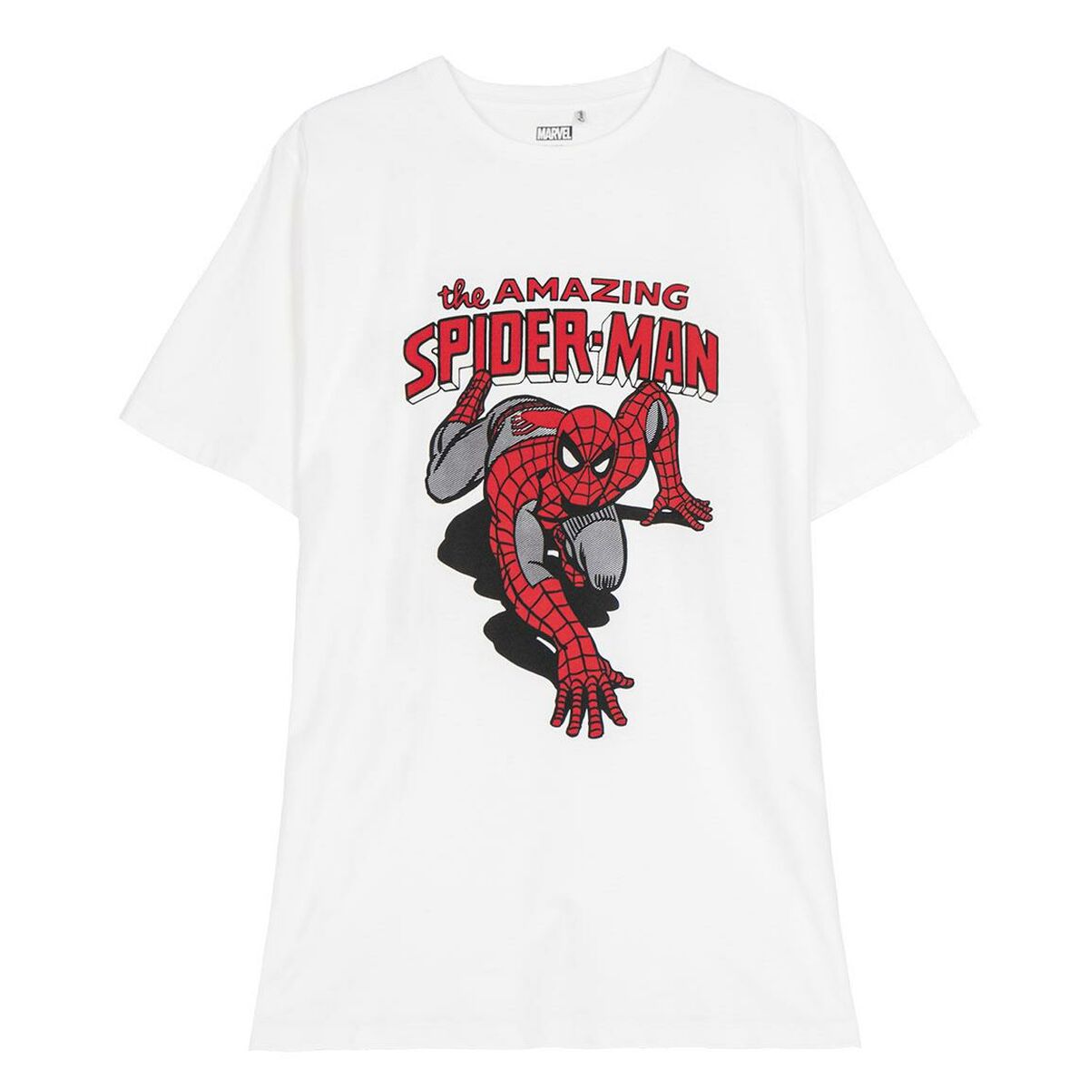Barn T-shirt med kortärm Spider-Man Vit