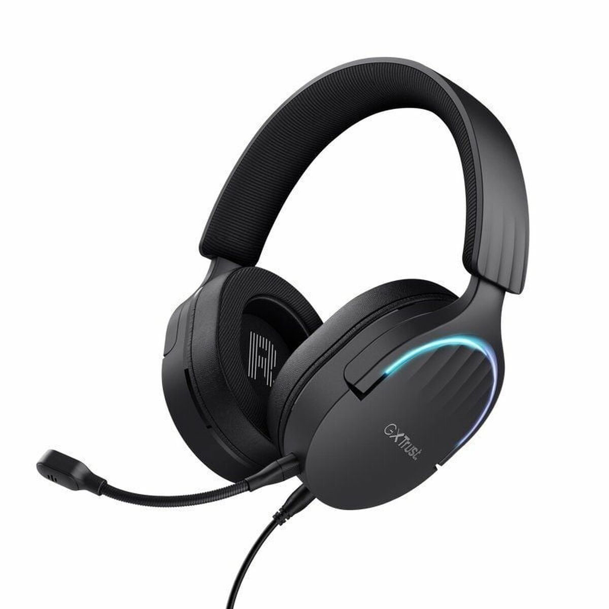 Spelhörlurar med mikrofon Trust GXT 490 Svart Multicolour