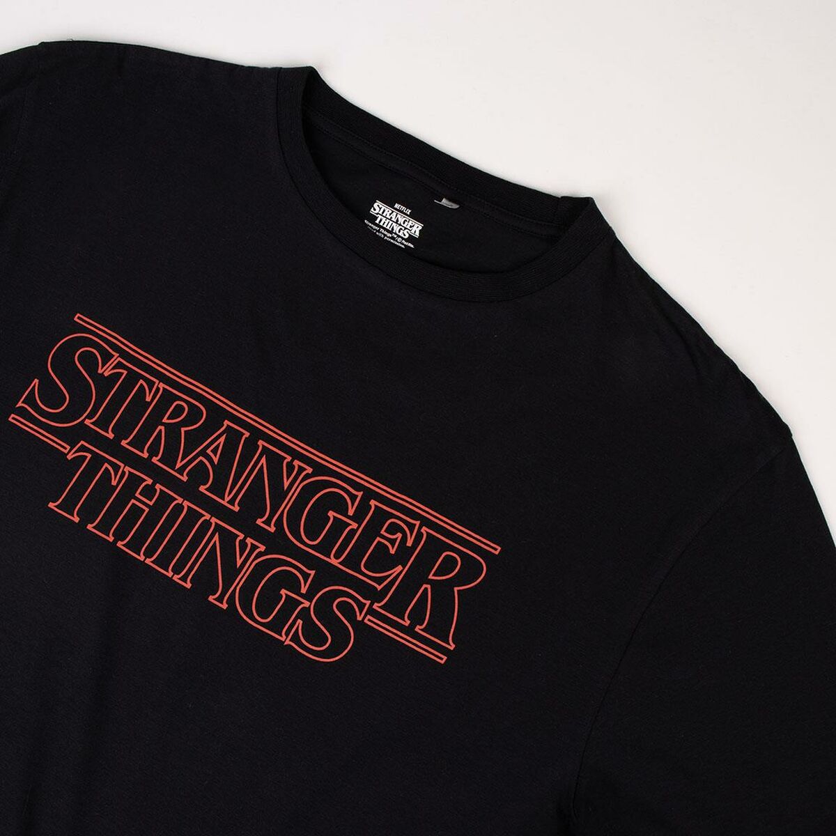 Barn T-shirt med kortärm Stranger Things Svart - 6
