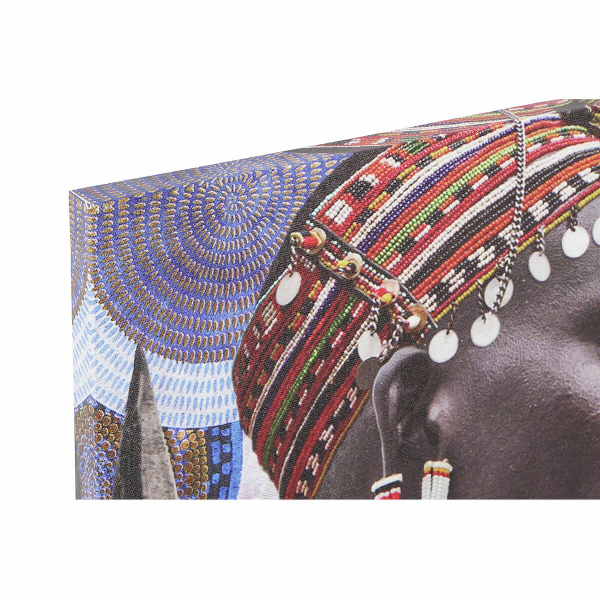 Kanvas DKD Home Decor Kanvas Trä MDF 30 x 1,8 x 40 cm (4 Delar) - 2