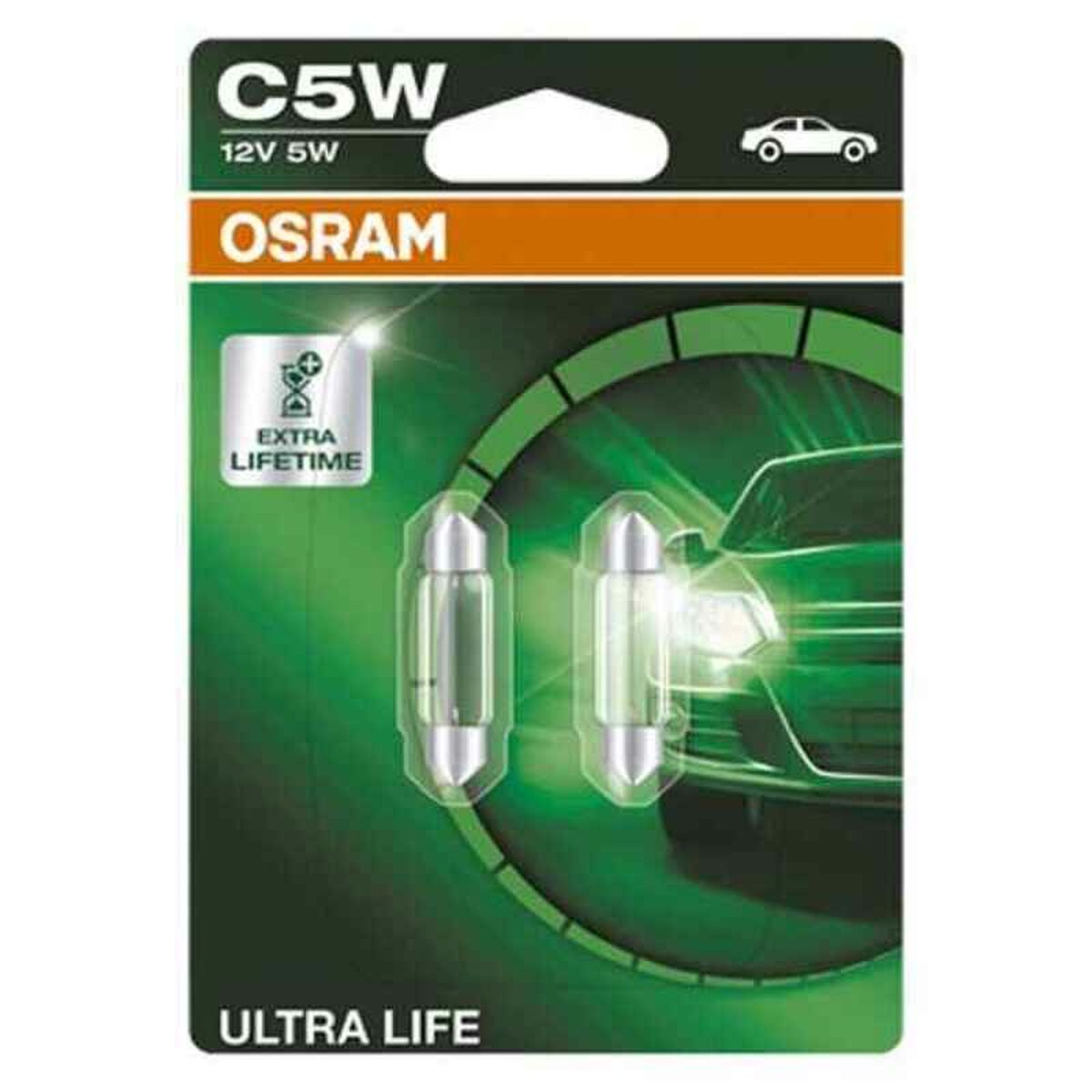 Glödlampa för bil Osram OS6418ULT-02B Ultralife C5W 12V 5W - 2