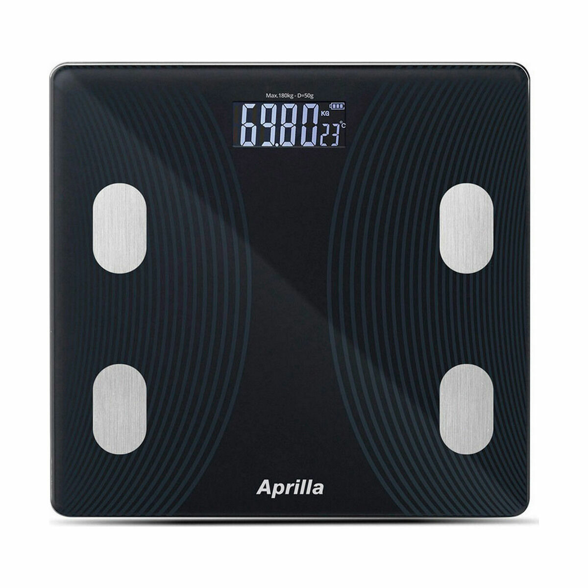 Bluetooth digitalvåg Aprilla 26 x 26 x 2 cm (6 antal) - 2