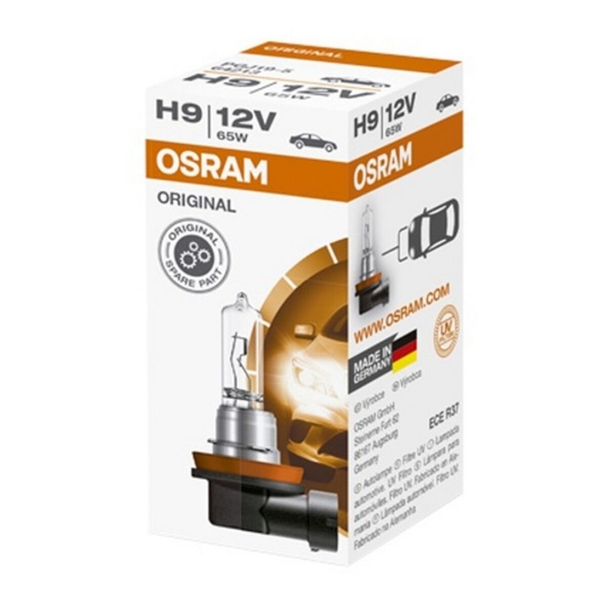 Glödlampa för bil Osram O9 H9 12V 65W - 7