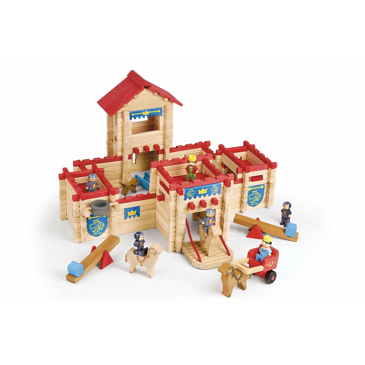 Actionfigurer Jeujura The Wooden Castle Fort  300 Delar Playset