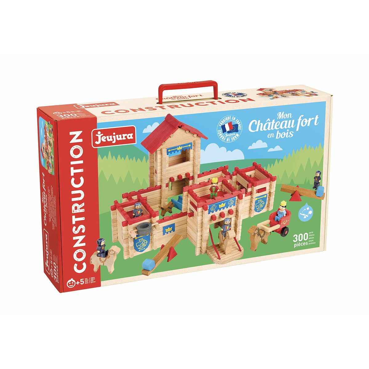Actionfigurer Jeujura The Wooden Castle Fort  300 Delar Playset - 4