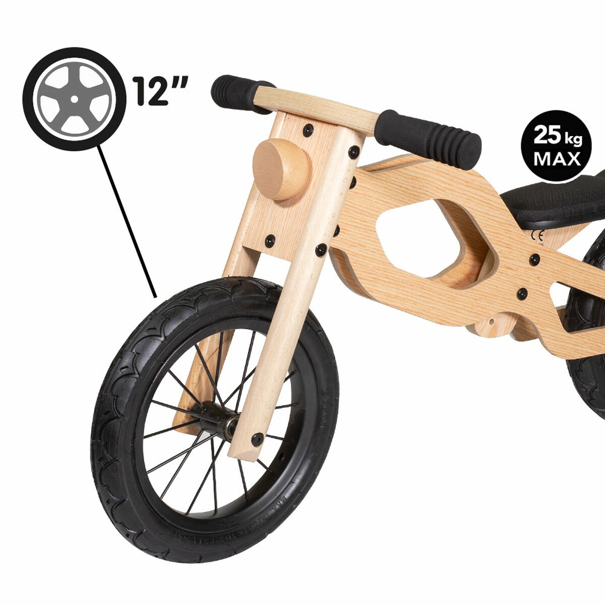 Barncykel Woomax Classic 12" Utan pedaler - 9