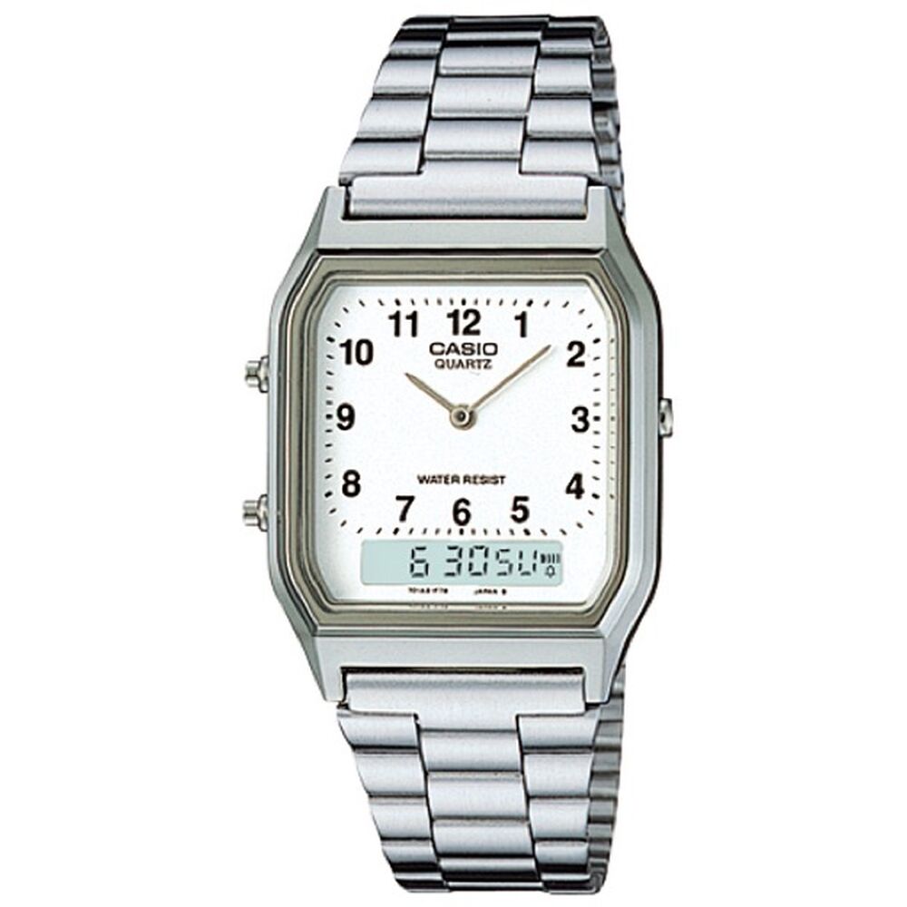 Herrklocka Casio COLLECTION ANA-DIGIT Silvrig (Ø 30 mm)