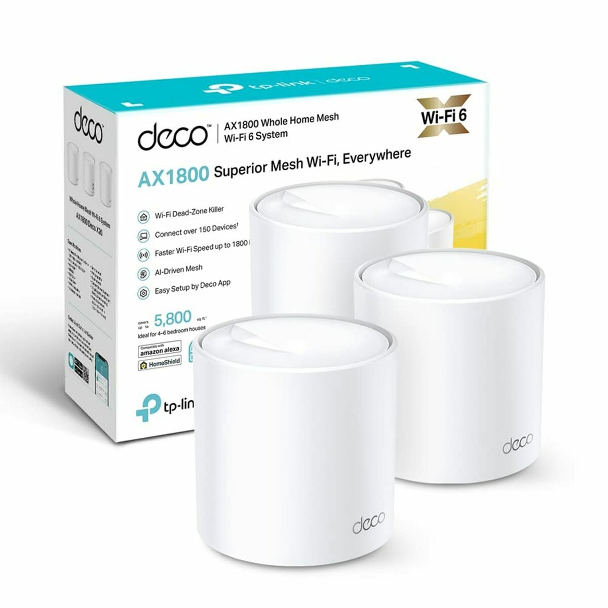 Anslutningspunkt TP-Link Deco X20(3-pack) - 2