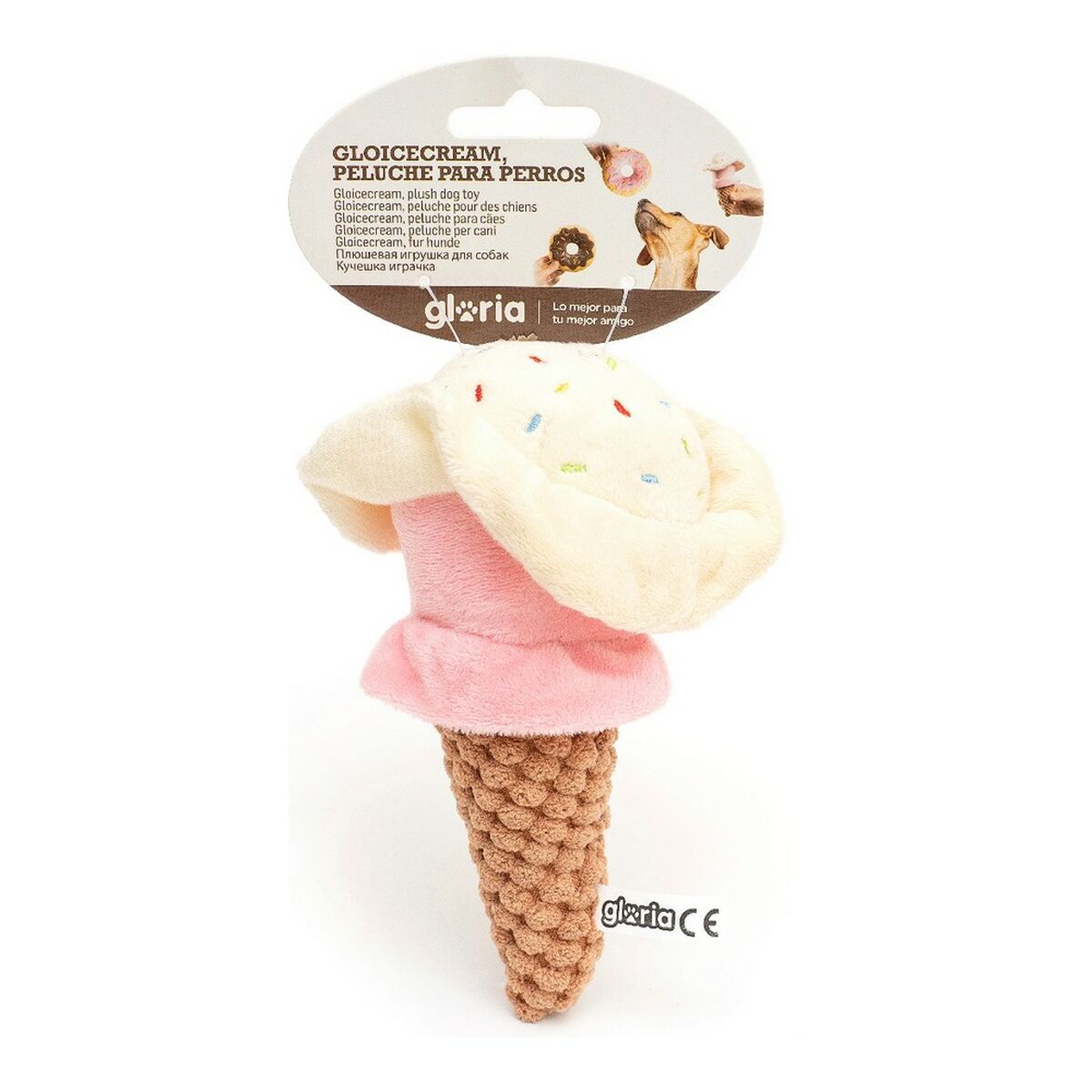 Mjuk leksak för hundar Gloria Gloicecream Glass - 10