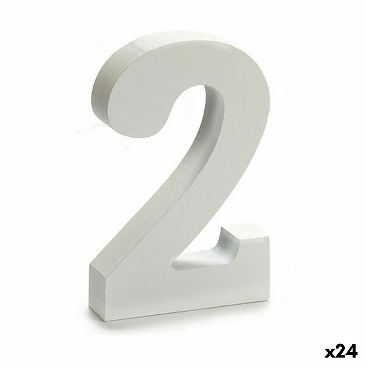 Siffror Pincello 2 Vit 2 x 16 x 14,5 cm (24 antal) - 3