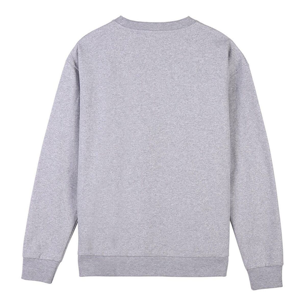 Tröja utan huva Unisex Mickey Mouse Grå - 5