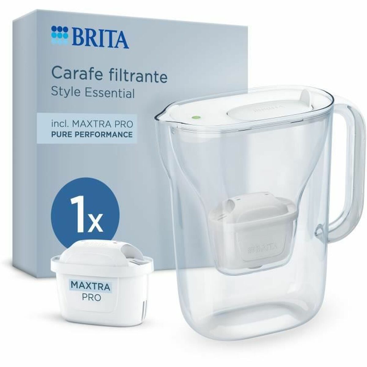 Filtreringskanna Brita Style Essential Vit Transparent 2,4 L