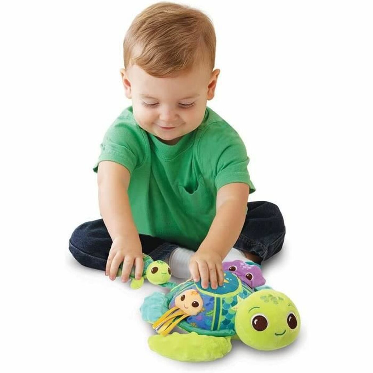 Mjukisleksak Vtech Baby  Juju, Mother Turtle  + 6 månader Återvunnen Musik - 3