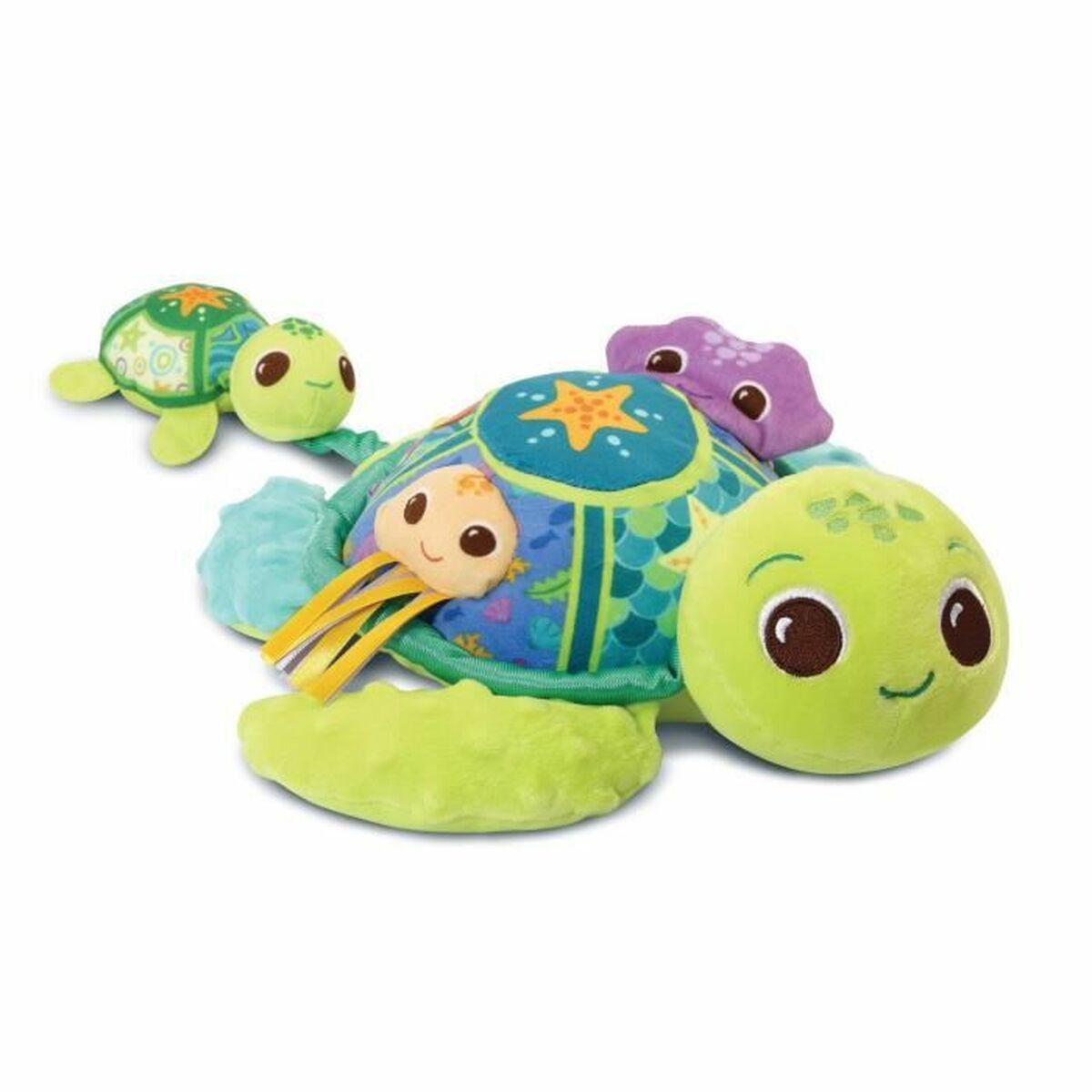 Mjukisleksak Vtech Baby  Juju, Mother Turtle  + 6 månader Återvunnen Musik - 2