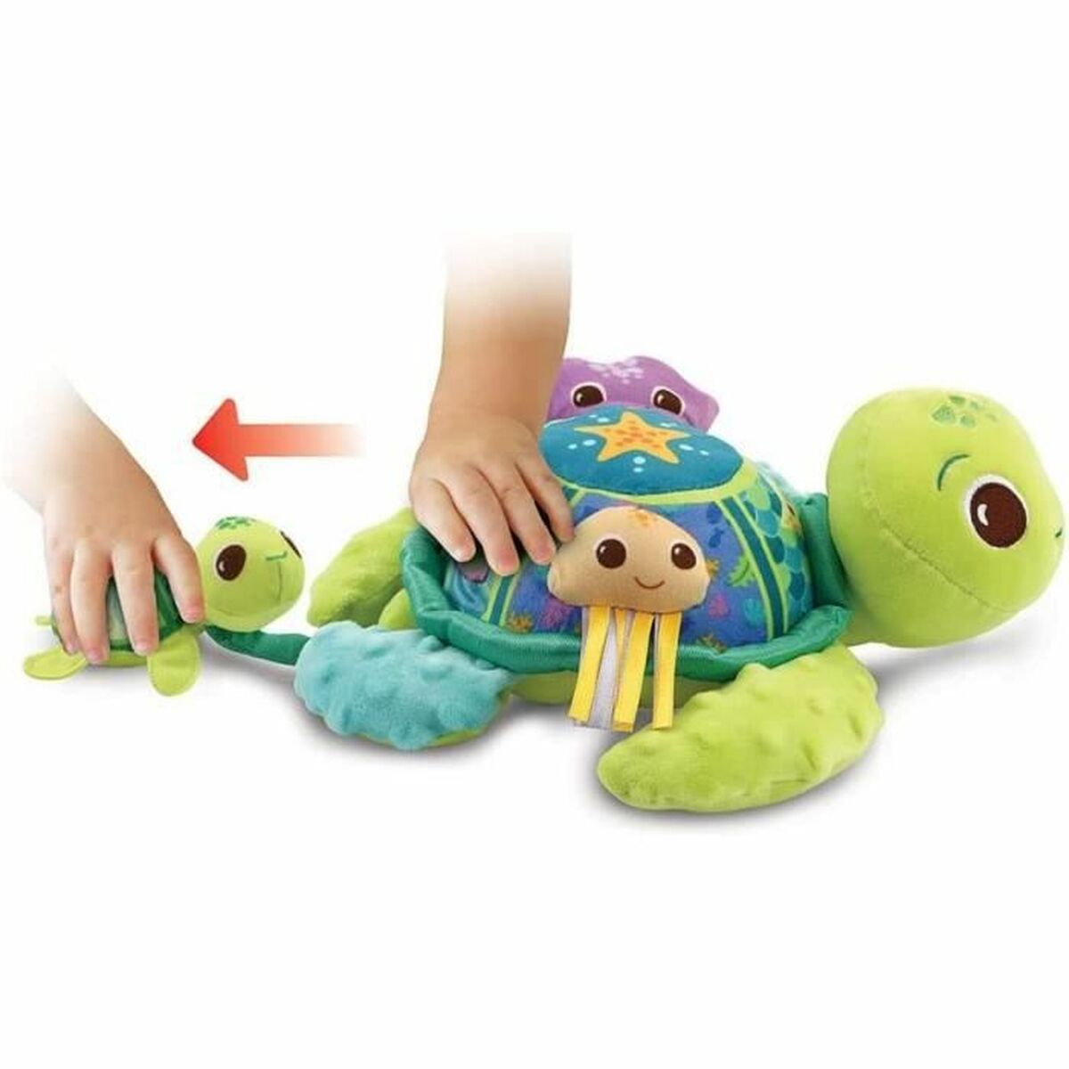 Mjukisleksak Vtech Baby  Juju, Mother Turtle  + 6 månader Återvunnen Musik - 5