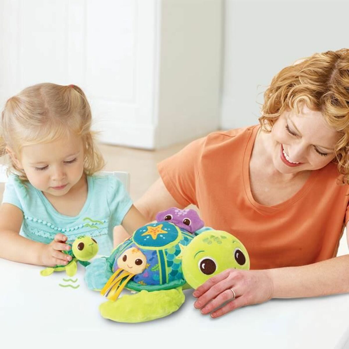 Mjukisleksak Vtech Baby  Juju, Mother Turtle  + 6 månader Återvunnen Musik - 8