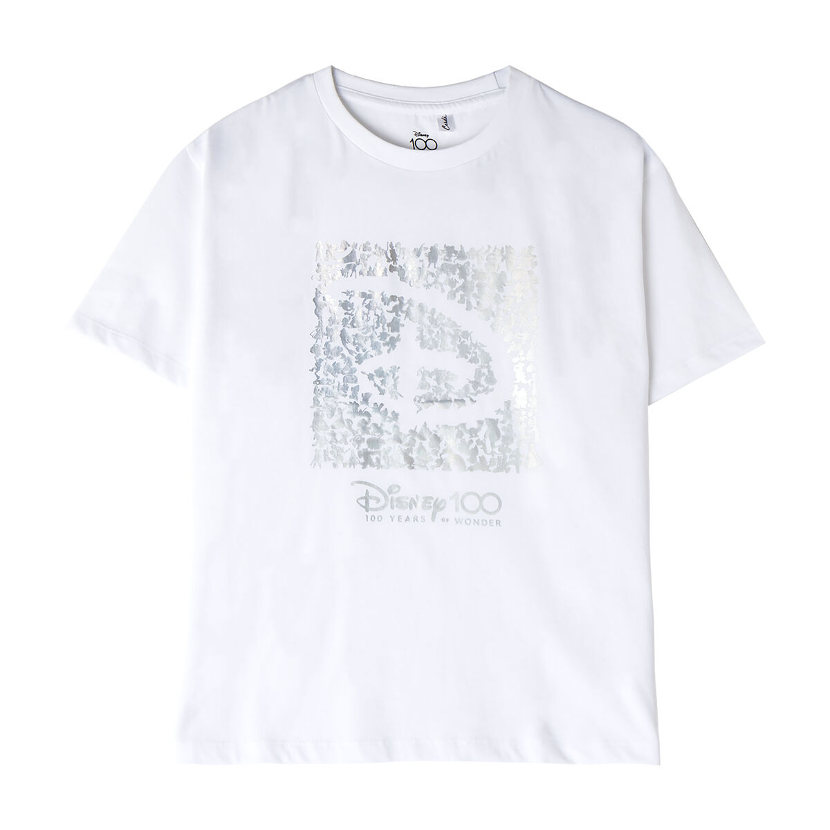 T-shirt med kortärm Disney Vit