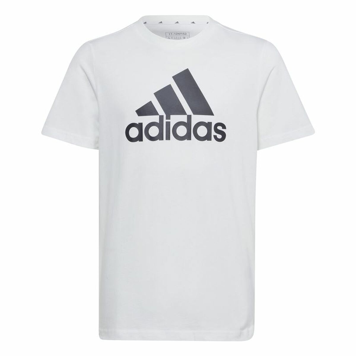 Barn T-shirt med kortärm Adidas Essentials Big Logo Cotton