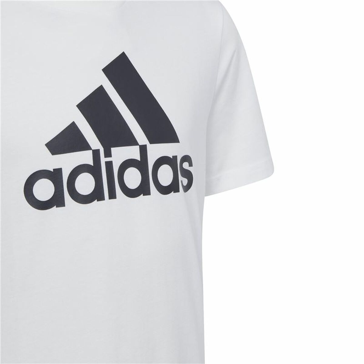 Barn T-shirt med kortärm Adidas Essentials Big Logo Cotton - 3